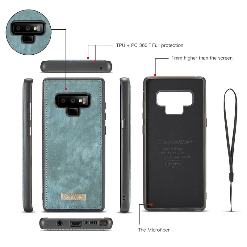 Роскошные кожаные молния многофункциональный бумажник чехол для samsung Galaxy Note 9 8 S9 держатель для карт чехол для samsung S8 S9 плюс s7 край