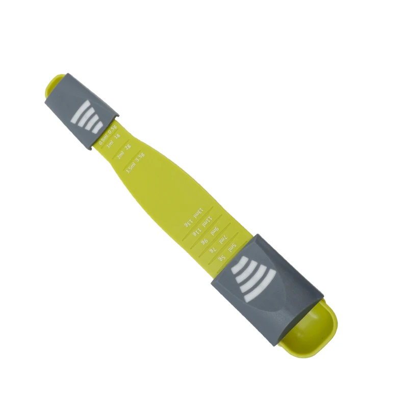 Мерная ложка дозирующая ложка зеленая двойная регулируемая шкала дозирующая ложка маленький размер кухонные инструменты домашний практичный
