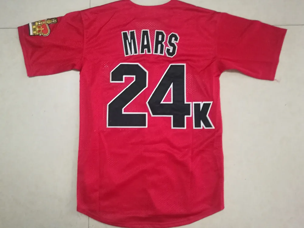 

Bruno Mars 24K Hooligans Baseball Jersey All Stitched Bruno Mars Shirt More Color Fast Shipping