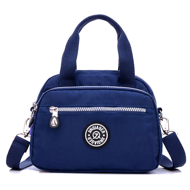  Fashion Women's Waterproof Nylon Messenger Bags Female Tote Shoulder Bags Girls Casual Handbags Cro