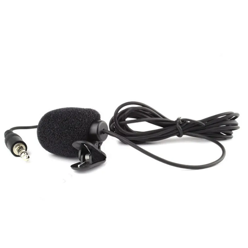 Мини петличный микрофон с петельным зажимом для галстука, микрофон для мобильного телефона, микрофон без рук для обучения лекциям, 3,5 мм, активный микрофон с зажимом