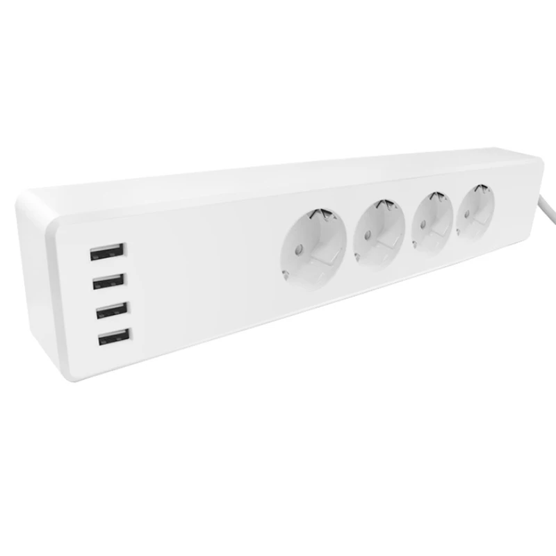 Wifi Smart power Strip 4 EU розетки с 4 usb зарядным портом приложение для синхронизации Голосовое управление работа с Alexa Google Home Assistant