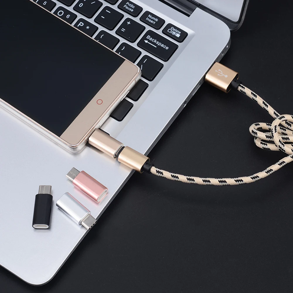Мини usb Type C папа к Micro USB Женский зарядный адаптер для передачи данных разъем Nexus 5x