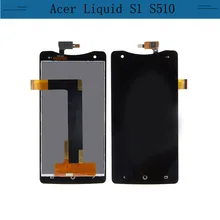 Для acer Liquid S1 lcd, сенсорный экран дигитайзер полная сборка телефона запасные части для acer S1 ЖК-дисплей