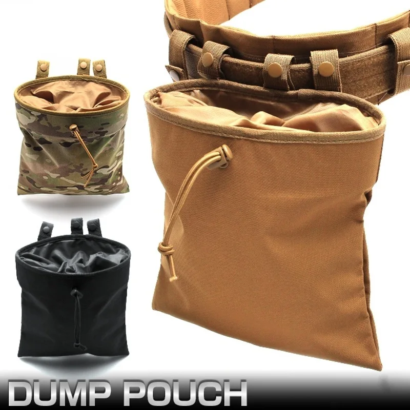 

CQC Molle System AR15 Tactical Molle Dump Magazine Pouch Hunting Recovery Bag Drop Pouch Military Emergency Kit Accessories