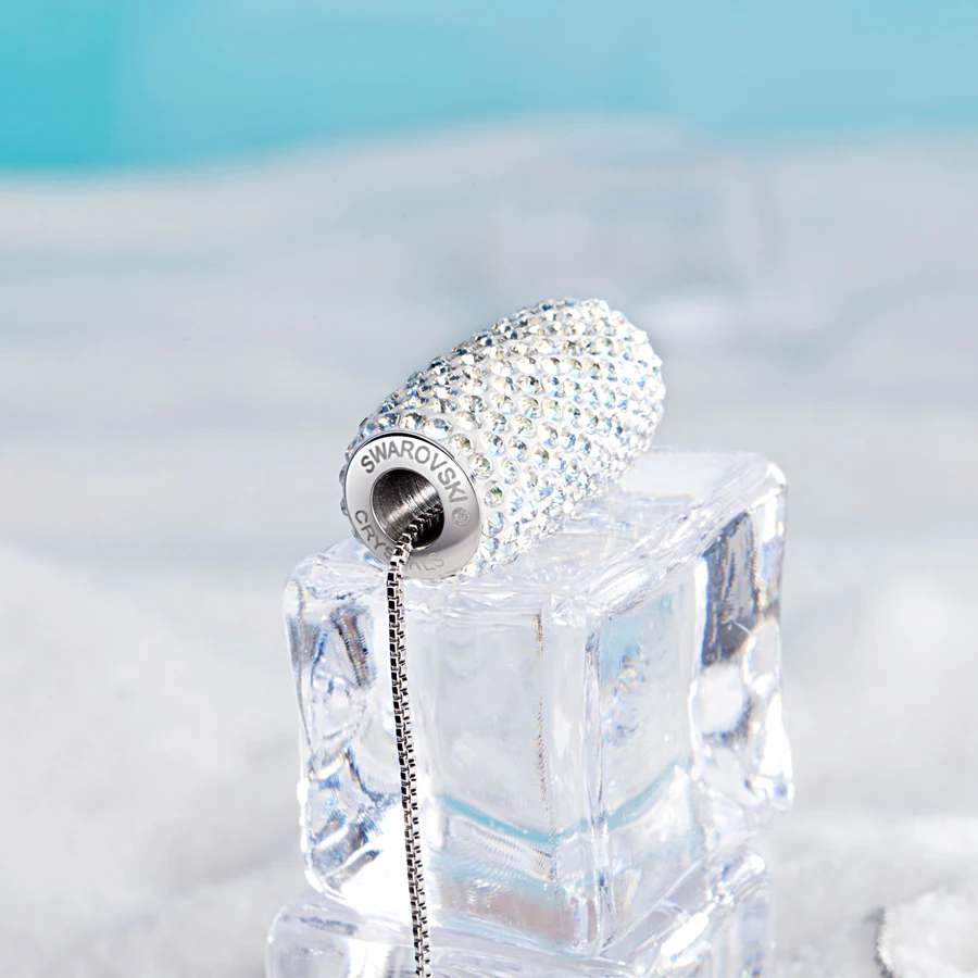 Malanda кристаллы от Swarovski модное ожерелье s Хрустальная колонна бусины кулон ожерелье для женщин Свадебные украшения девушка подарок для мамы