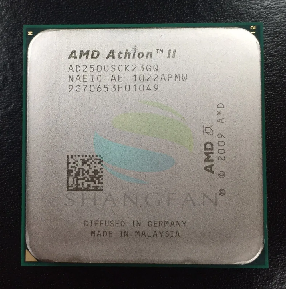 Двухъядерный процессор AMD Athlon X2 250u 1 6 ГГц AD250USCK23GQ 25 Вт Разъем AM3 938pin | Компьютеры и
