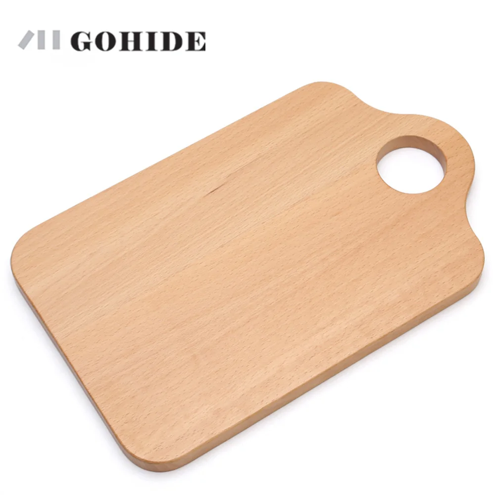 JUH tabla de cortar de madera Natural Rectangular pequeño plato de pan