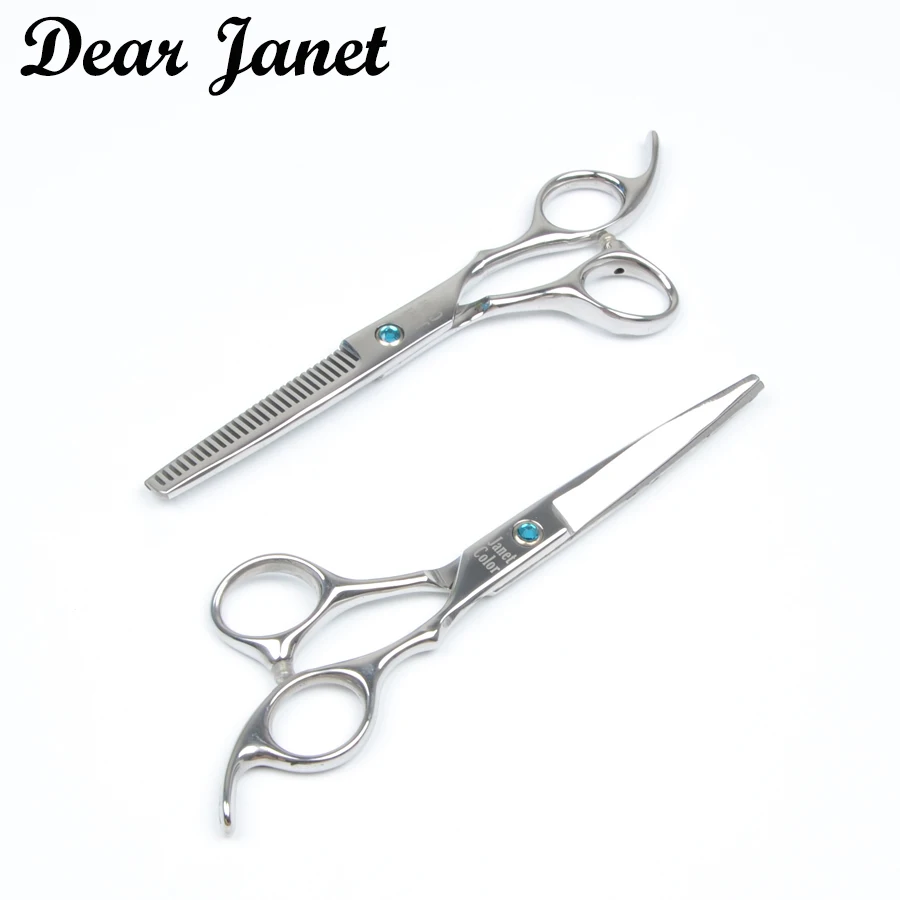 

Professional Hairdressing Cutting Thinning Stainless Steel Scissors Set barber Hair shears 6inch 440c hairdresser DIY cut J2