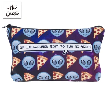 

Who Cares Makeup Bags With Multicolor Pattern 3D Printing Cosmetics Pouchs For Travel Women Cosmetic Bag