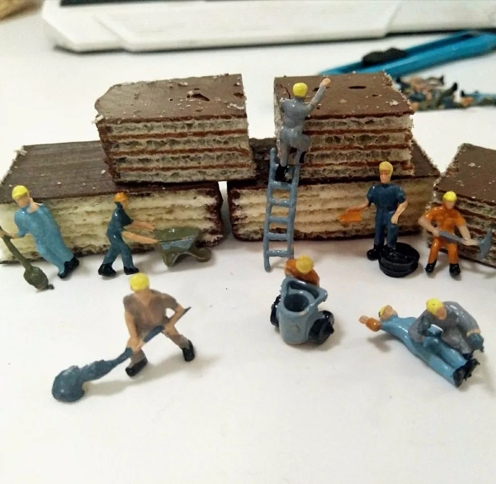 2019 1//87 Train Wheels Ho Scale Metal Treadmill Track Accessories Set Free Ship