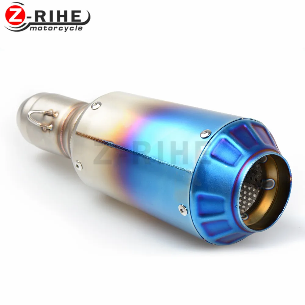 for Universal Fiber Motorcycle Exhaust Pipe Muffler Inlet 36-51mm Motorbike Exhaust Mufflers For Honda CBR500R CB500F CB500X 201