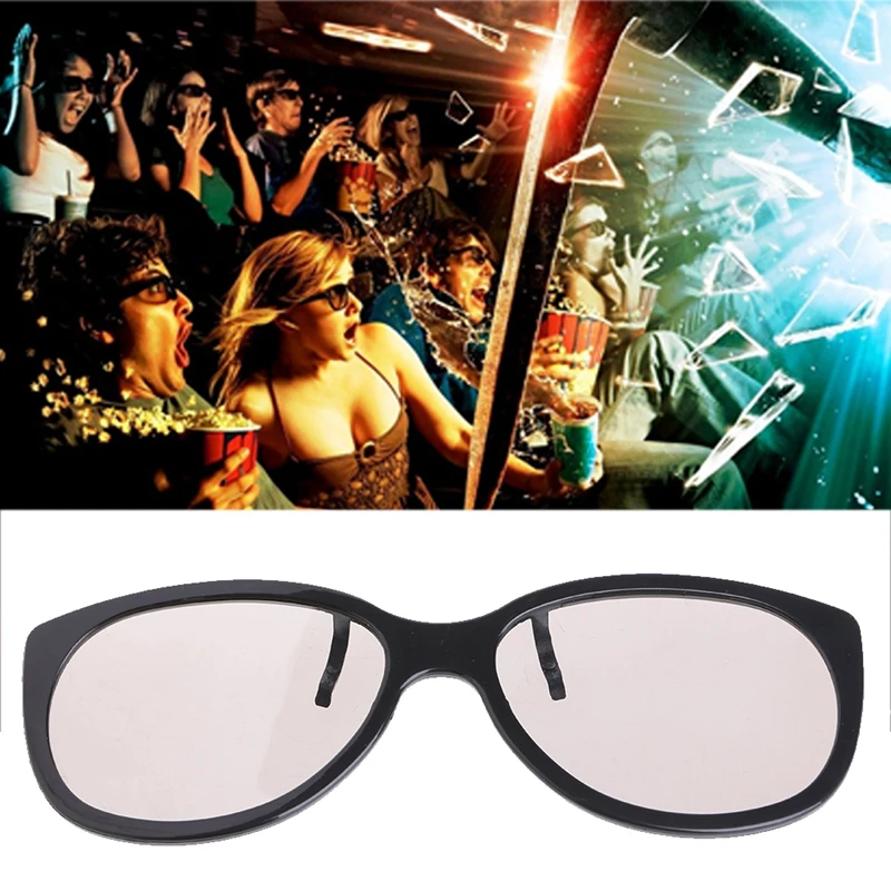 

Clip-On Type Circular Passive Polarized 3D Glasses For TV Real 3D Cinema 0.22mm
