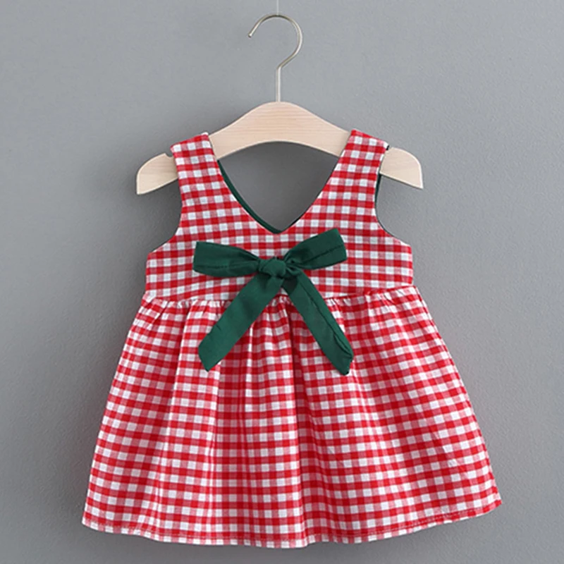 

fashion plaid toddler girl dresses infant girl dresses baby clothes sleeveless 12 months baby girl dress 2019 summer kids casual