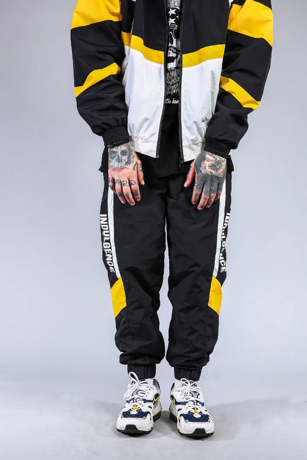 men Nylon printed Track Pants running 