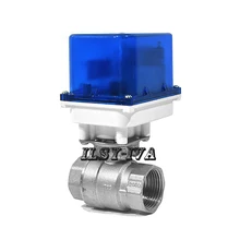 G" латунь фиксированного типа моторизованный шаровой клапан, DN25 DC12V/24 V электрический шаровой клапан