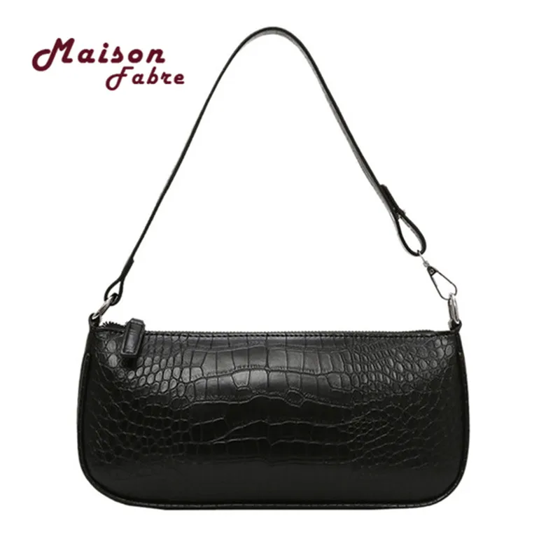 

Retro Alligator Pattern Women Messenger Handbags Casual Solid Shoulder Bags For Women 2019 Split Retro Crocodile Bolsas