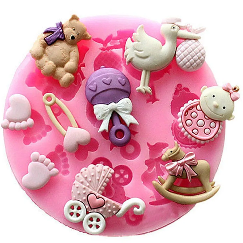 

3D Silicone Mold Cake decorating tools Sun Rose flower Car Owl Shape Mould For Soap,Candy,Chocolate,Ice,Flowers