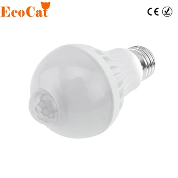

Lampara With Motion Sensor Led Lamp Bulb E27 Bulb Light Control Auto Smart Door Gate Stairs 3w 5w 7w 12w Home Lighting