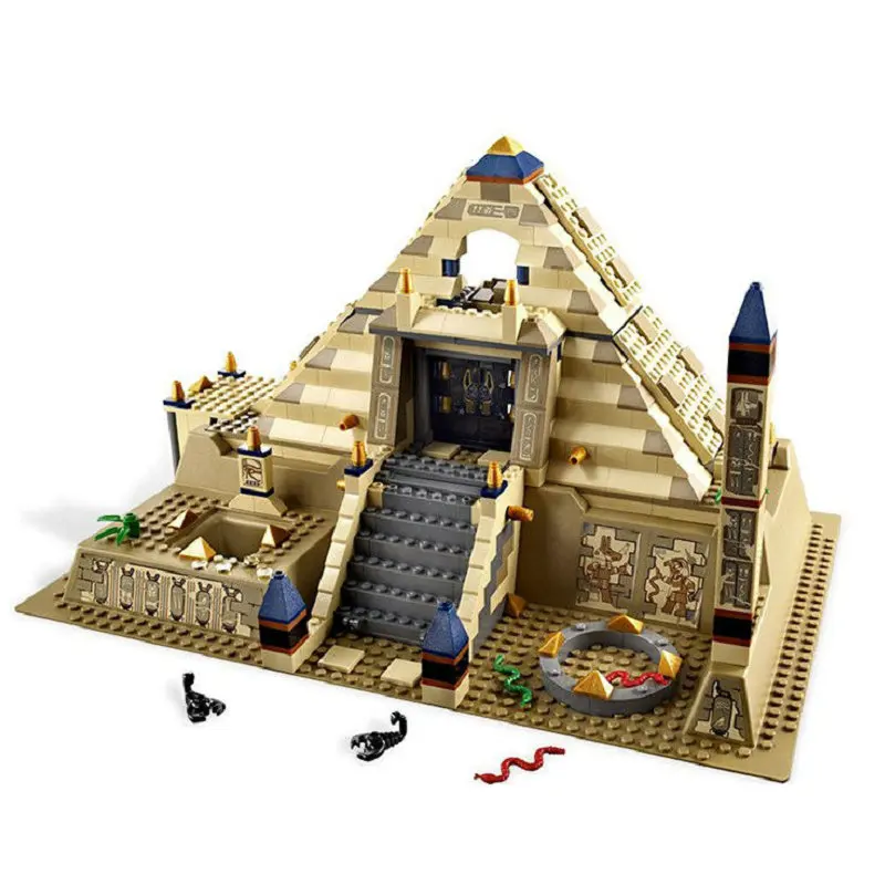 

Building Blocks Movie Series Egypt Scorpion Pyramid Bricks Set Gifts Compatible Legoingly Bricks For Children Toys 822Pcs