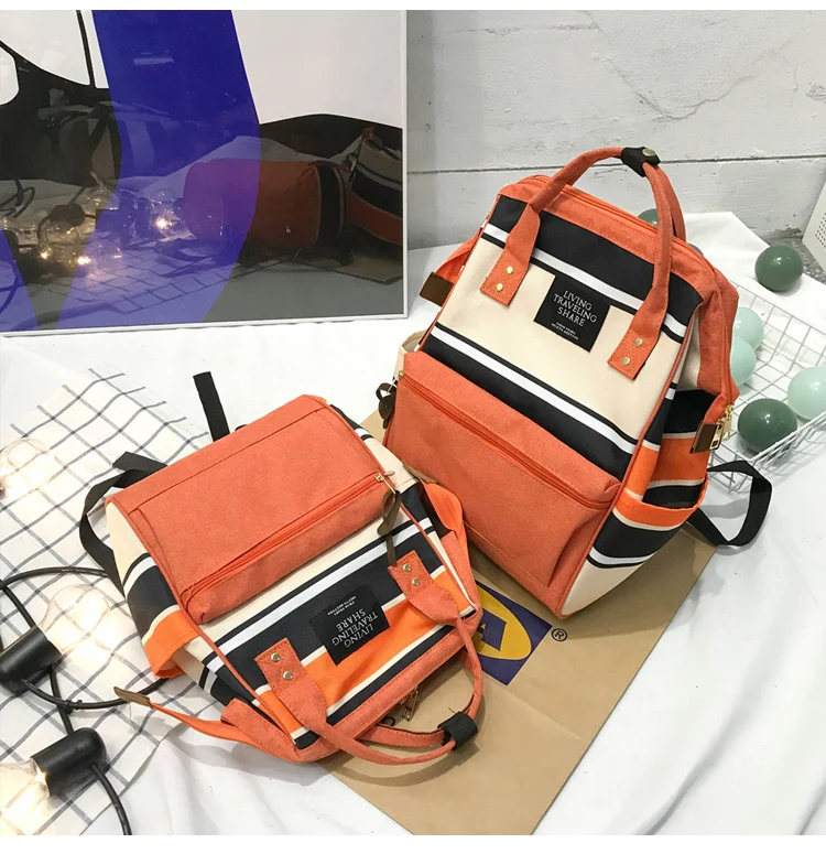 2019 Korean Style Women Backpack Canvas Travel Bag Mini Shoulder Bag For Teenage Girl School Bag Bagpack Rucksack Knapsack