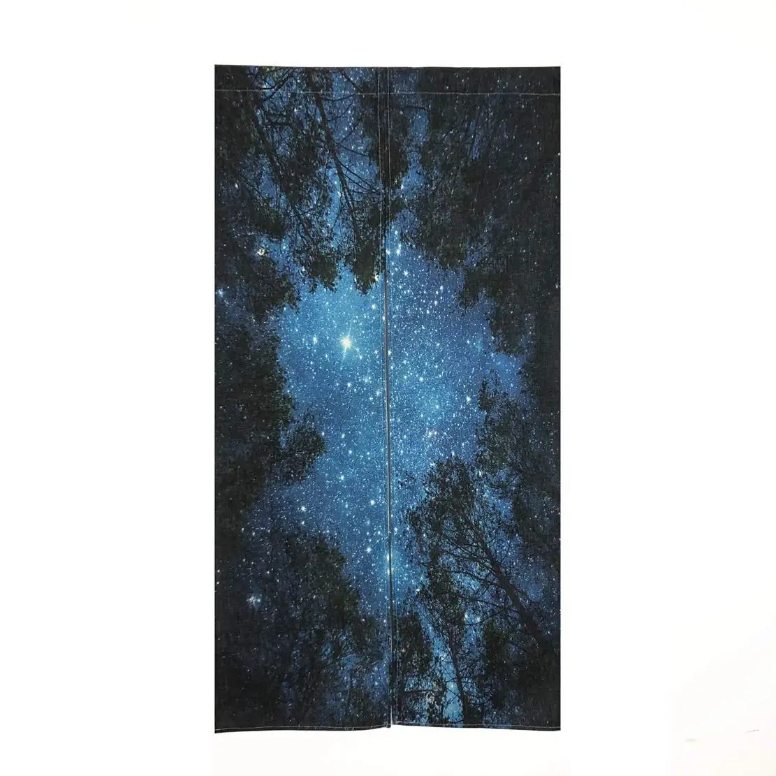 

Japanese Noren Doorway Curtain Forest Starry Tapestry Feng Shui Door Curtain Half Curtain