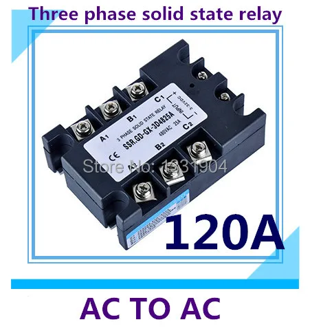free shipping AC to AC SSR-3P-120AA 120A SSR relay input 90-280V AC output AC380V Three phase solid state relay цена free shipping AC to AC SSR-3P-120AA 120A SSR relay input 90-280V AC output AC380V Three phase solid state relay цены онлайн
