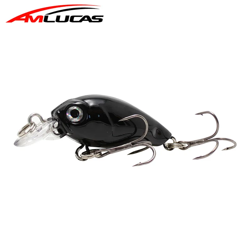 Amlucas, мини-кренкбейт, 4,5 см, 4,1 г, Chubby Spinner, Topwater Crankbait, искусственная жесткая приманка, воблеры, гольян, рыболовные приманки WW333Y