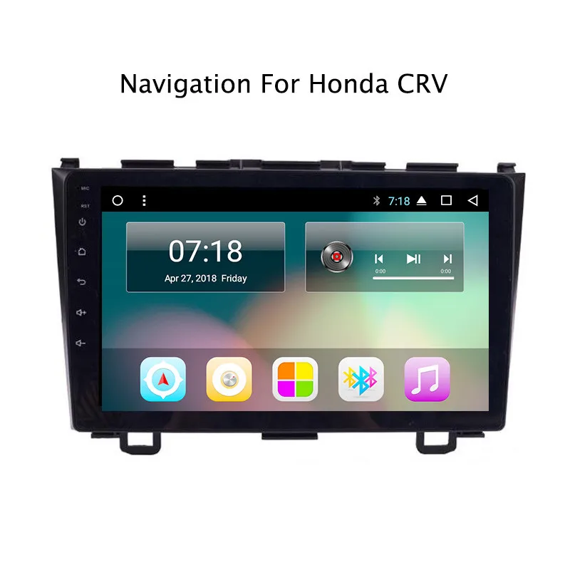 NaviTopia 9 дюймов Octa Core/4 ядра Android 7 1/8 1 автомобиль DVD Мультимедиа gps навигация для Honda CRV