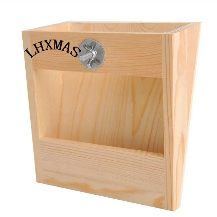 

Wood Pet Rabbit Grass Hay Feeder Rack Cat Guinea Pigs Nesting Holder Hanging Frame Small Animal Bowl D538