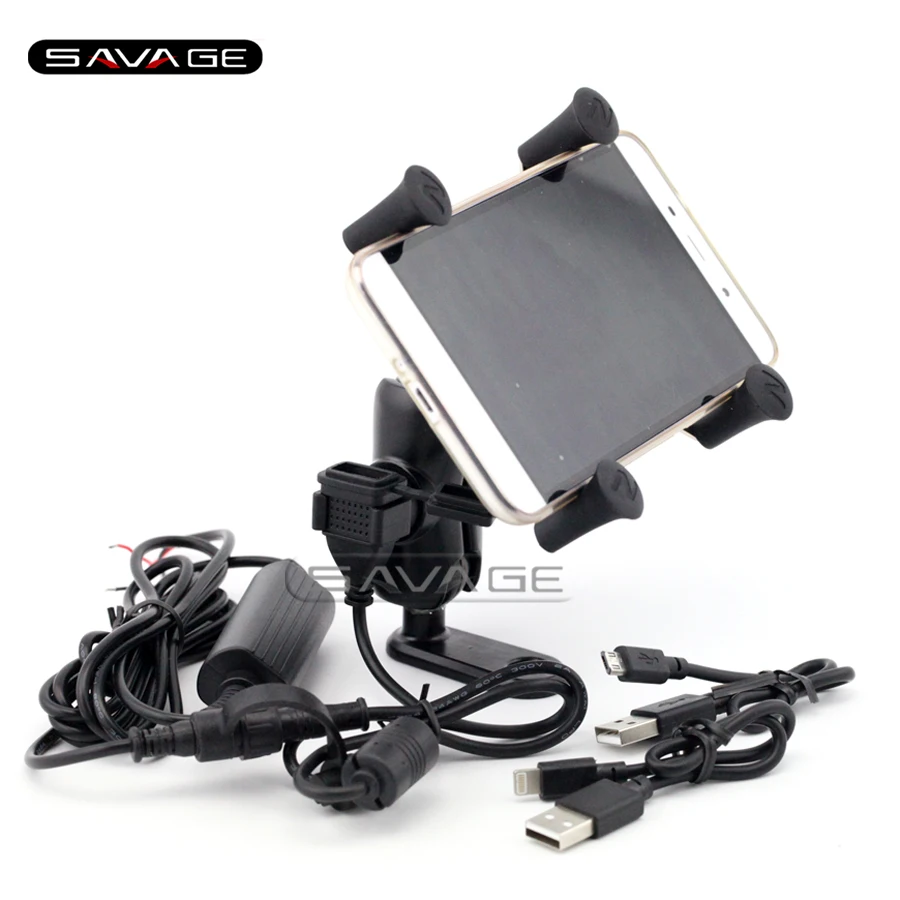 

For YAMAHA XV950 XV1700 XV1900 XVS650 XVS950 V-STAR Motorcycle Navigation Frame Mobile Phone Mount Bracket with USB charge port