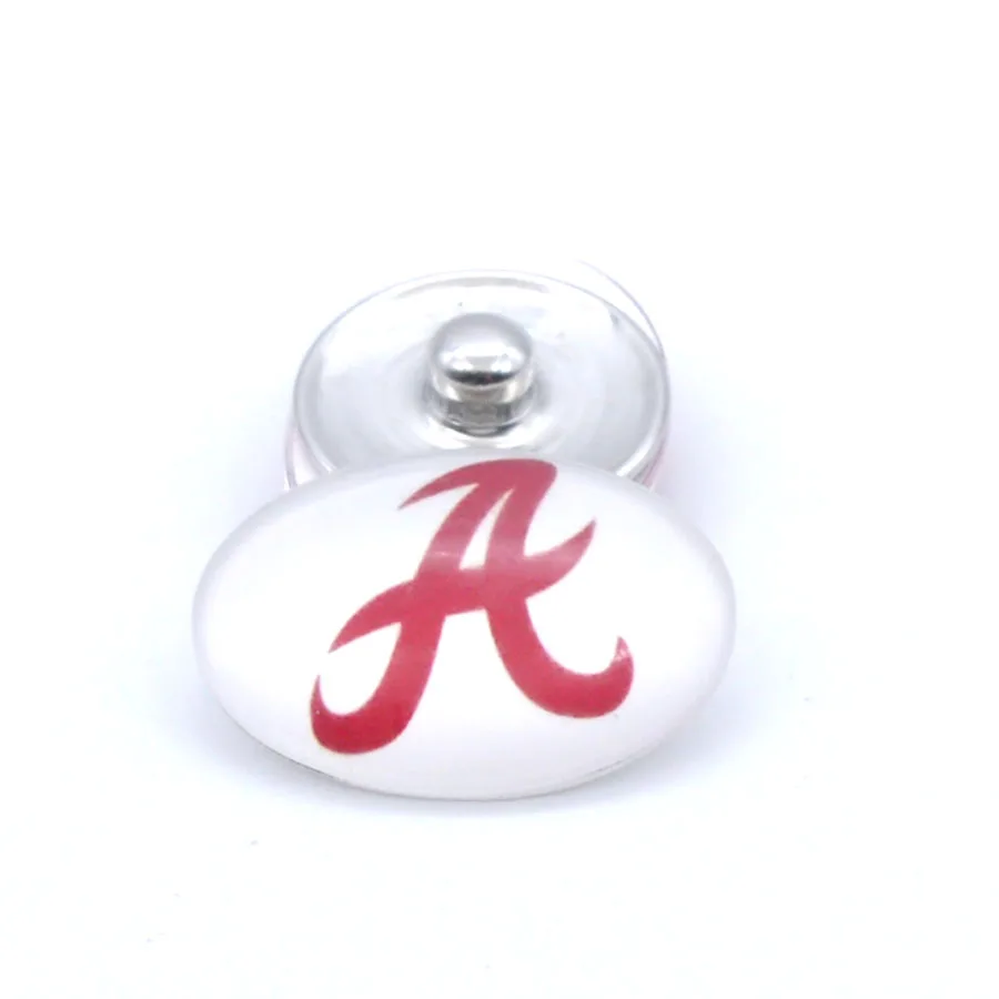 

Snap Button Alabama Crimson Tides Charms Interchangeable Buttons Football Fans Gift Paty Birthday Fashion 2018