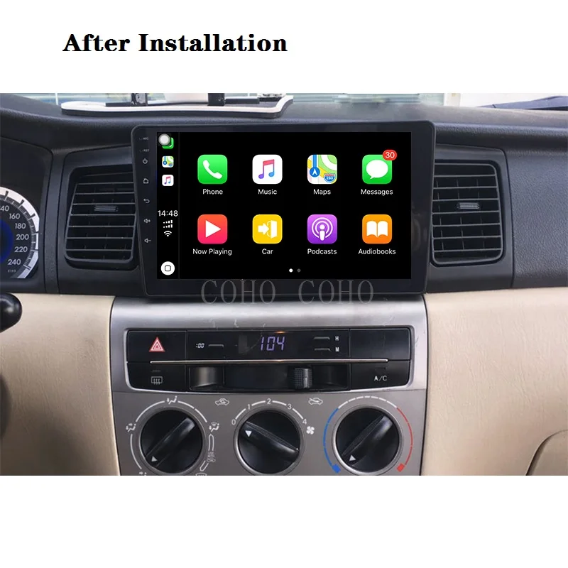 Clearance Android 9.0 8-core 4/64G gps coche navigation radio android for 10-12 BYD F3/07-12 TOYOTA Corolla E120 1