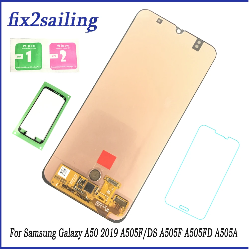 

Super AMOLED For Samsung Galaxy A50 2019 A505F/DS A505F A505FD A505A Touch Screen Digitizer Assembly Replacement