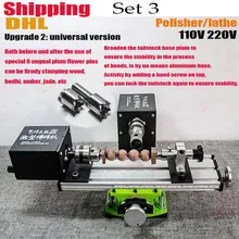 Multifunction DIY Wood Lathe Mini Lathe Cutting Machine Table Saw Polisher For Polishing Cutting Woodworking