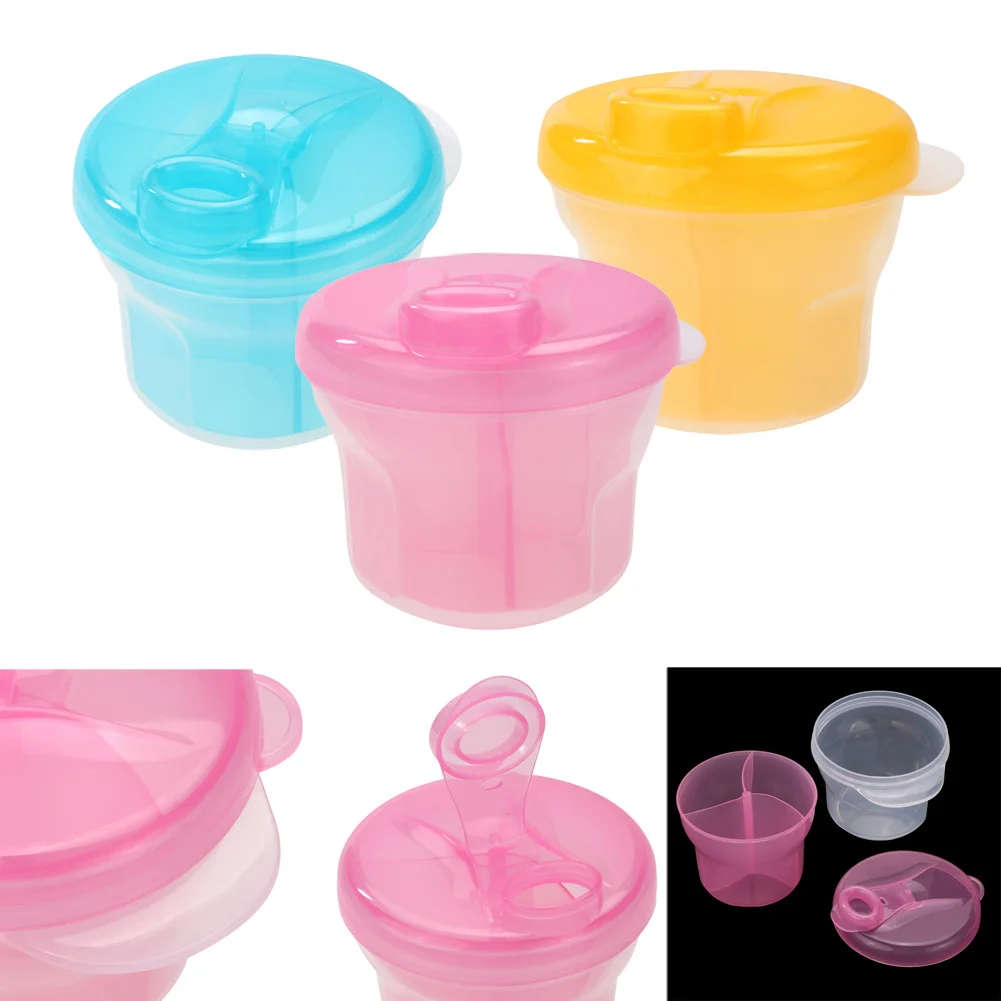 Portable Baby Infant Milk Powder Formula Dispenser Container Feeding Box 3 Layer
