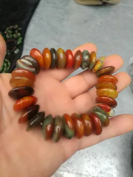 

Wholesale colorful Jade Gemstone Stretchy Bracelet Fashion Temperament Jewelry Gems Accessories Gifts Wholesale