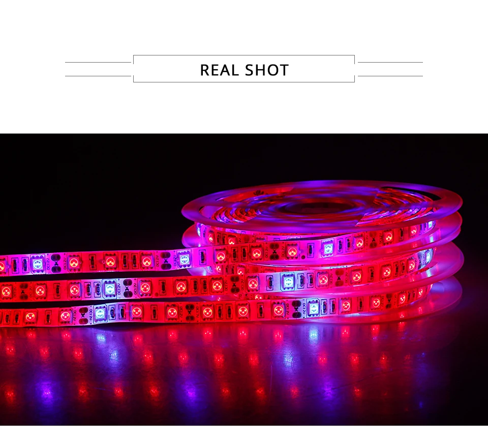 LED Grow Light Full Spectrum 5M LED Strip Light Set Dimmable (10)