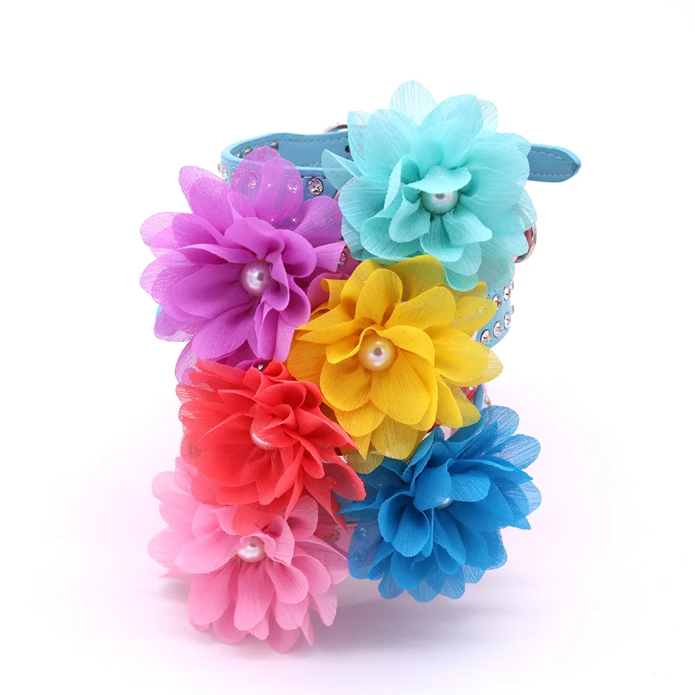 

5X Choose Pattern Beautiful Pet Dog Cat Collar Removable Flower Charms for Wedding/Holiday Pet Grooming Products Dog Accessories