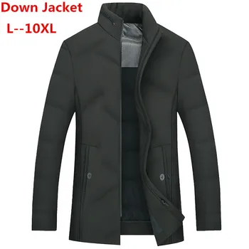 

10XL 8XL Winter New Duck Down Jacket Real Fur Collar Men's Fashion High Quality Father Clothing Casual Jackets Thickening Parkas