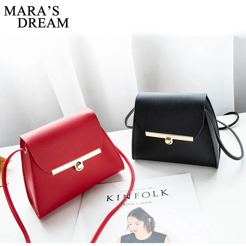 Mara's Dream Simple Flap Shoulder PU Leather Bags Women Girls Pure Color Mini Messenger Bag Crossbody Handbags bolsa feminina Mara's Dream Simple Flap Shoulder PU Leather Bags Women Girls Pure Color Mini Messenger Bag Crossbody Handbags bolsa feminina