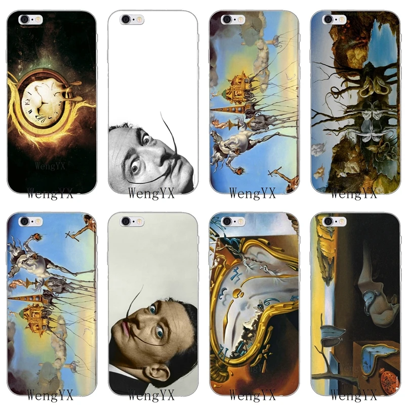 

funny Salvador Dali Soft phone case For Xiaomi Mi A2 8 SE Lite Mix Max 3 6X Redmi Note 6 6A Pro S2 Pocophone F1