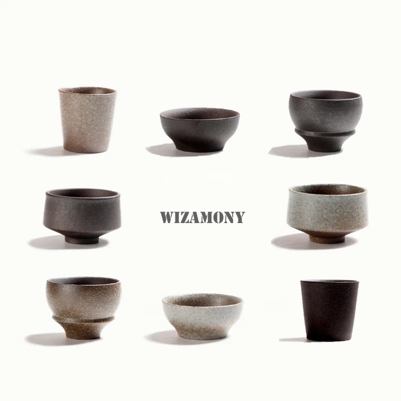 1 шт. японская керамическая чайная чашка WIZAMONY необработанная керамика для чая puer