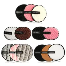 3/4 шт Макияж Губка для удаления флаттер мойка Чистка Хлопок хлопать многоразовые мокрое лицо слоеного мягкий натуральный очиститель инструменты