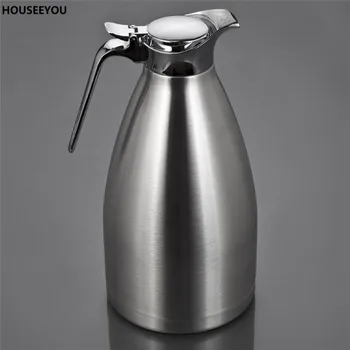 

High Quality 2L Classic Metal Stainless Steel Hot Water Jug Vacuum Thermo Jug Heat Kettle Home Use Vacuum Water Bottle Home