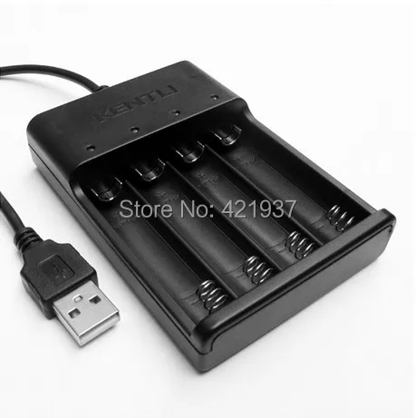 KENTLI 4 слота USB зарядное устройство для KENTLI 1,5 v AA литиевая аккумуляторная батарея