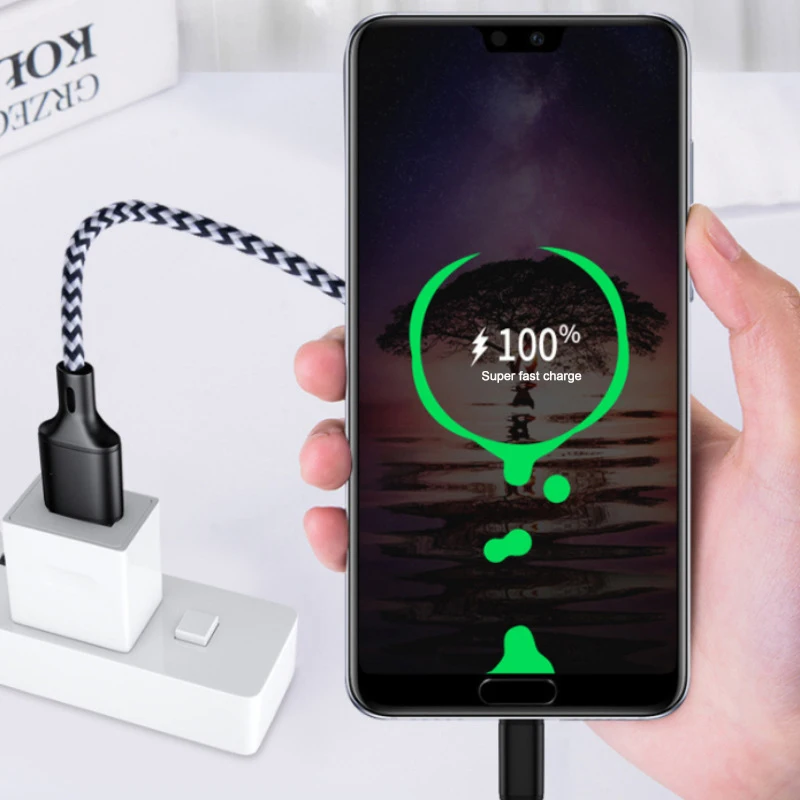 5A USB C تهمة كابل علامة هواوي زميله 20 P20 برو الشرف 10 بسرعة فائقة شاحن USB نوع-C شحن المحمول الهاتف كابل