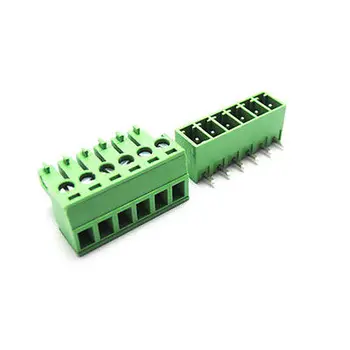 

10 Pcs 3.81mm Pitch 6 pin 6 way Looper Angle Screw Terminal Block Plug connector