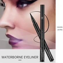 Водонепроницаемая жидкая подводка в ручке вспышка момент хлопок Толстая голова Черная Подводка для глаз Кисть гладкая крутая Черная 5 мл