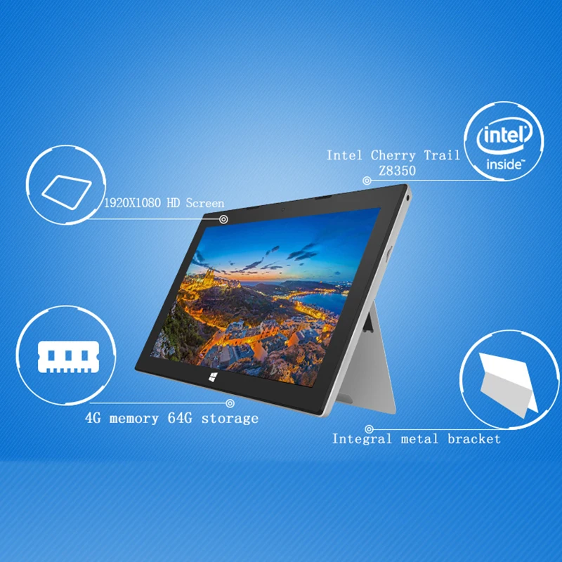 2 в 1 Tablet 10.8 дюймов 1080 P IPS экран ПК таблетки джемпер ezpad 7 S Intel Cherry Trail Z8350 4 ГБ 64 EMMC Windows